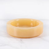 Marble Round Moss Planter with Smooth Stone