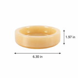 Marble Round Moss Planter with Smooth Stone