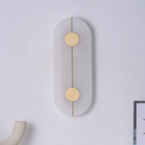 Marble Round Wall Sconce with LED Light