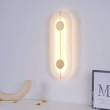 Marble Round Wall Sconce with LED Light