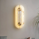 Marble Round Wall Sconce with LED Light
