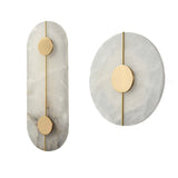 Marble Round Wall Sconce with LED Light