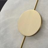 Marble Round Wall Sconce with LED Light