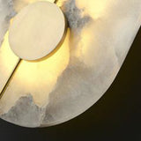 Marble Round Wall Sconce with LED Light
