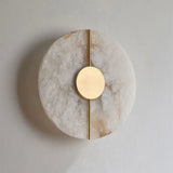 Marble Round Wall Sconce with LED Light
