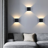 Matte Aluminum Square LED Wall Sconce