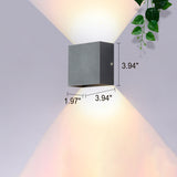 Matte Aluminum Square LED Wall Sconce