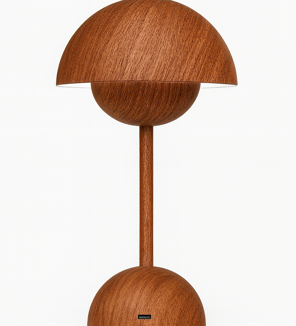 Matte Iron Dome Table Lamp with Touch LED