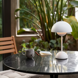 Matte Iron Dome Table Lamp with Touch LED