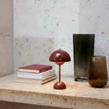 Matte Iron Dome Table Lamp with Touch LED