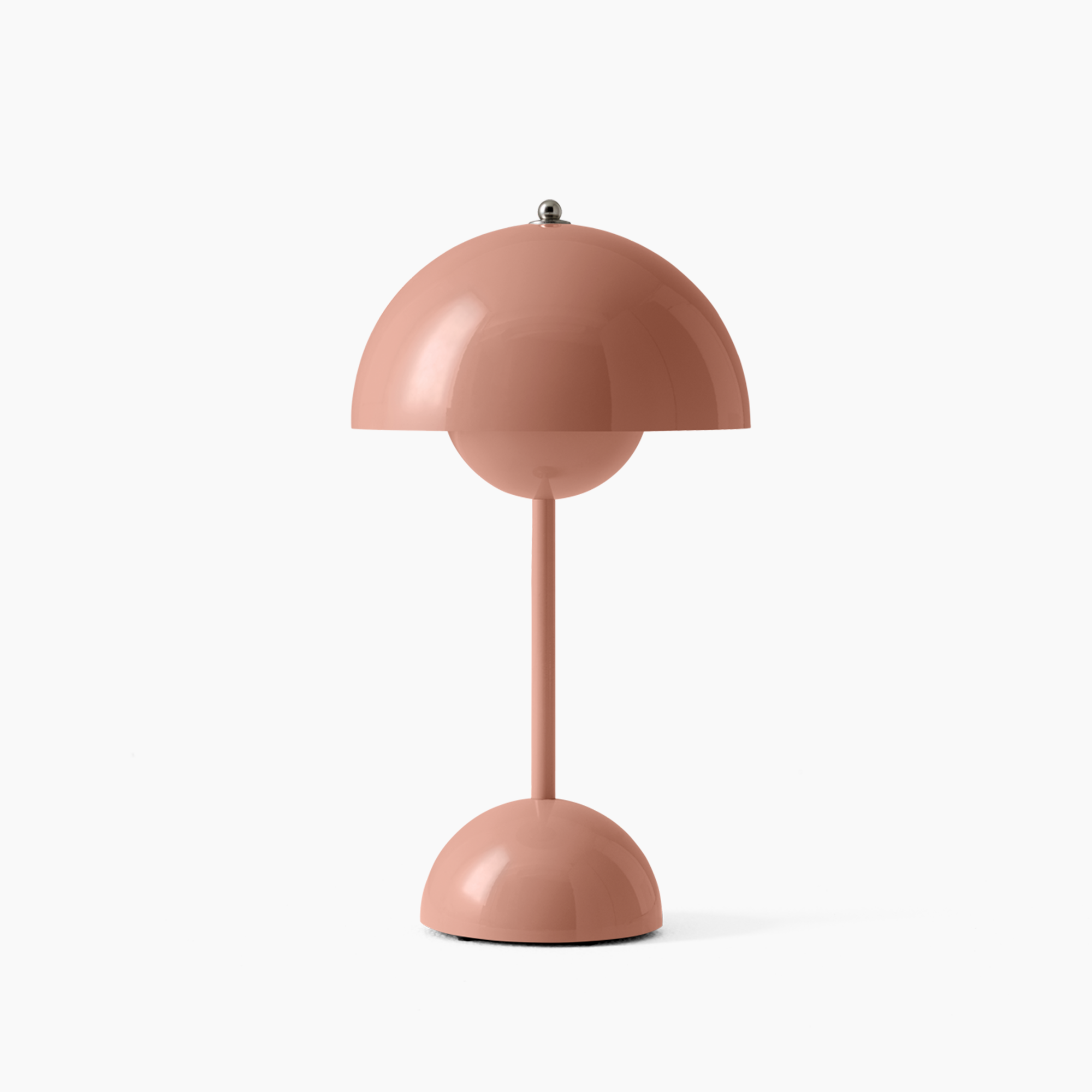 Matte Iron Dome Table Lamp with Touch LED
