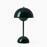 Matte Iron Dome Table Lamp with Touch LED
