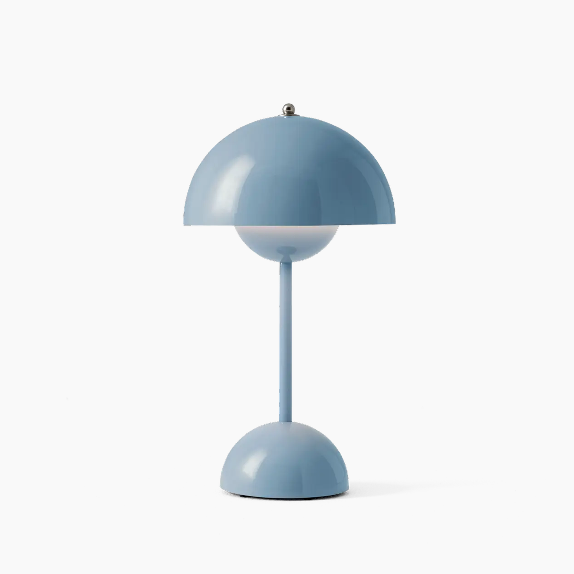 Matte Iron Dome Table Lamp with Touch LED