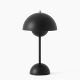 Matte Iron Dome Table Lamp with Touch LED