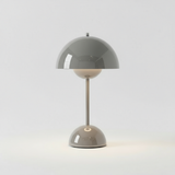 Matte Iron Dome Table Lamp with Touch LED