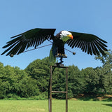 Metal Garden Decor Wind Spinner Bird Design