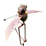 Metal Garden Decor Wind Spinner Bird Design