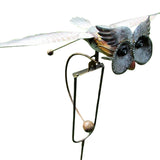 Metal Garden Decor Wind Spinner Bird Design