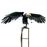 Metal Garden Decor Wind Spinner Bird Design