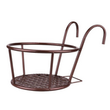 Metal Hanging Plant Basket with Double Hook
