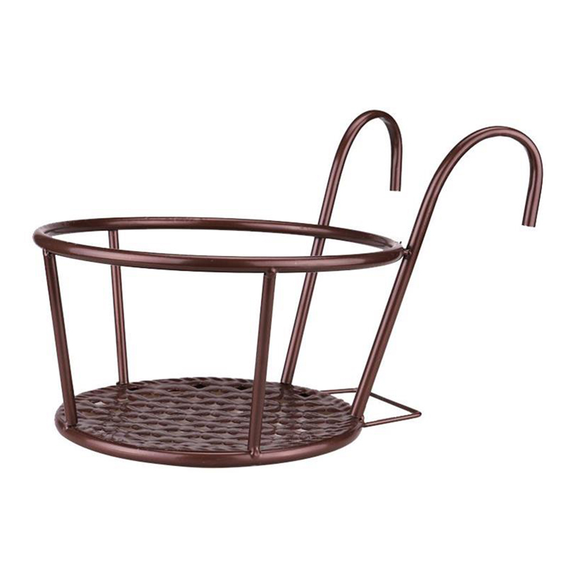 Metal Hanging Plant Basket with Double Hook