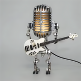 Metal Robot Table Lamp with LED Light