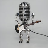 Metal Robot Table Lamp with LED Light