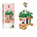 Micro Block Strawberry Pot Building Display
