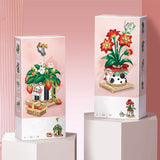 Micro Block Strawberry Pot Building Display