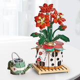 Micro Block Strawberry Pot Building Display
