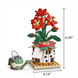 Micro Block Strawberry Pot Building Display