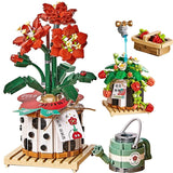 Micro Block Strawberry Pot Building Display