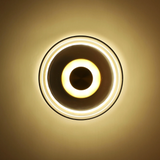 Minimalist Brass Glass Round Wall Sconce LED