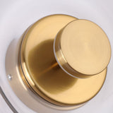 Minimalist Brass Glass Round Wall Sconce LED