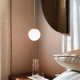 Minimalist Brass Globe Glass Pendant