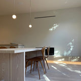 Minimalist Brass Globe Glass Pendant