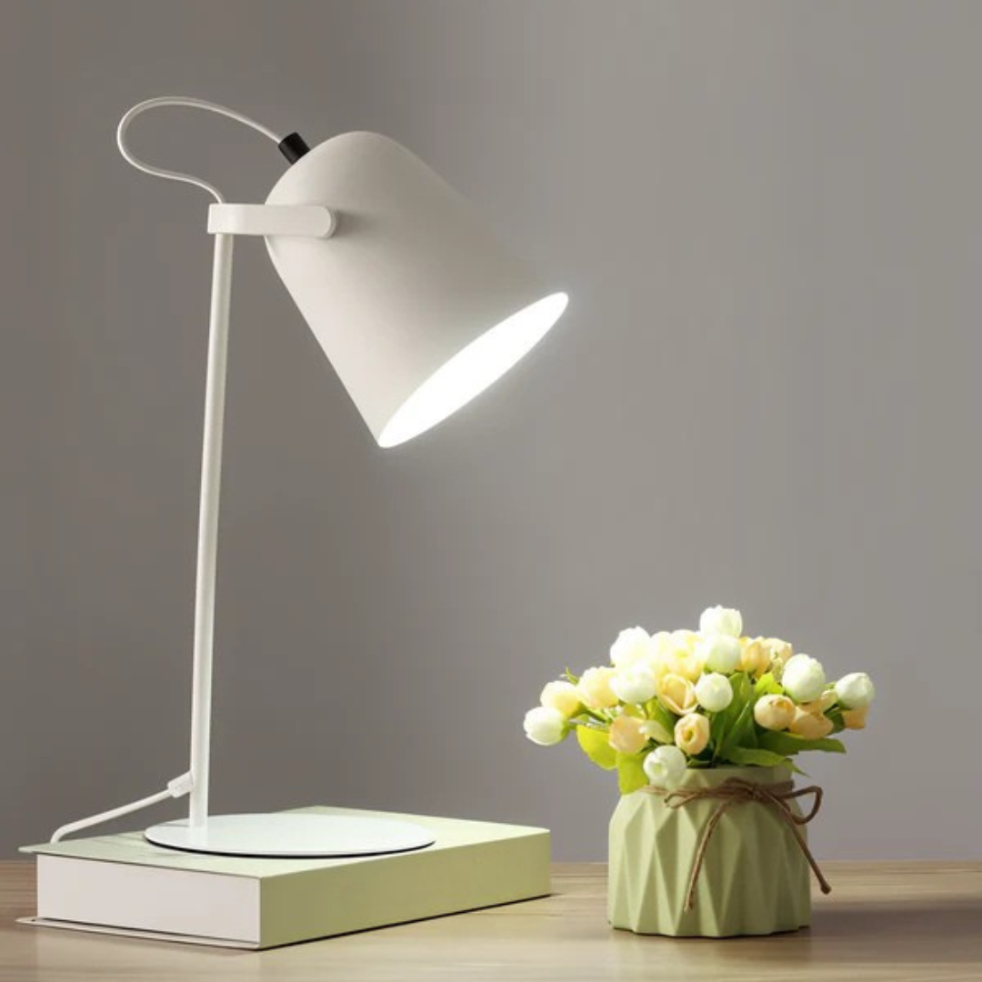 Minimalist Metal Cone LED Table Lamp