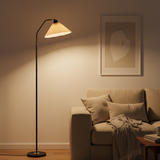 Minimalist Pleated Fabric Floor Lamp
