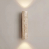 Minimalist Travertine Cylinder Wall Sconce