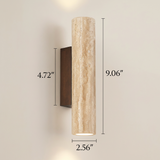 Minimalist Travertine Cylinder Wall Sconce