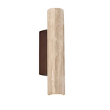 Minimalist Travertine Cylinder Wall Sconce