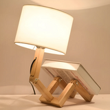 Modern Adjustable Wood Table Lamp