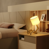 Modern Adjustable Wood Table Lamp