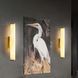 Modern Alabaster Tube LED Wall Sconce