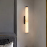 Modern Alabaster Tube LED Wall Sconce