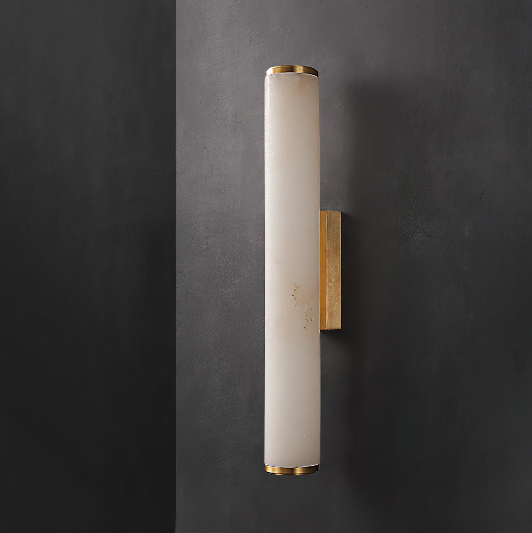 Modern Alabaster Tube LED Wall Sconce