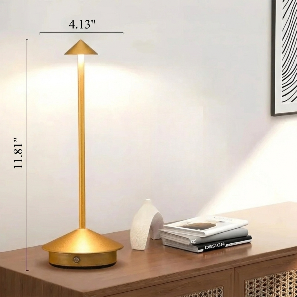 Modern Aluminium Cone LED Table Lamp
