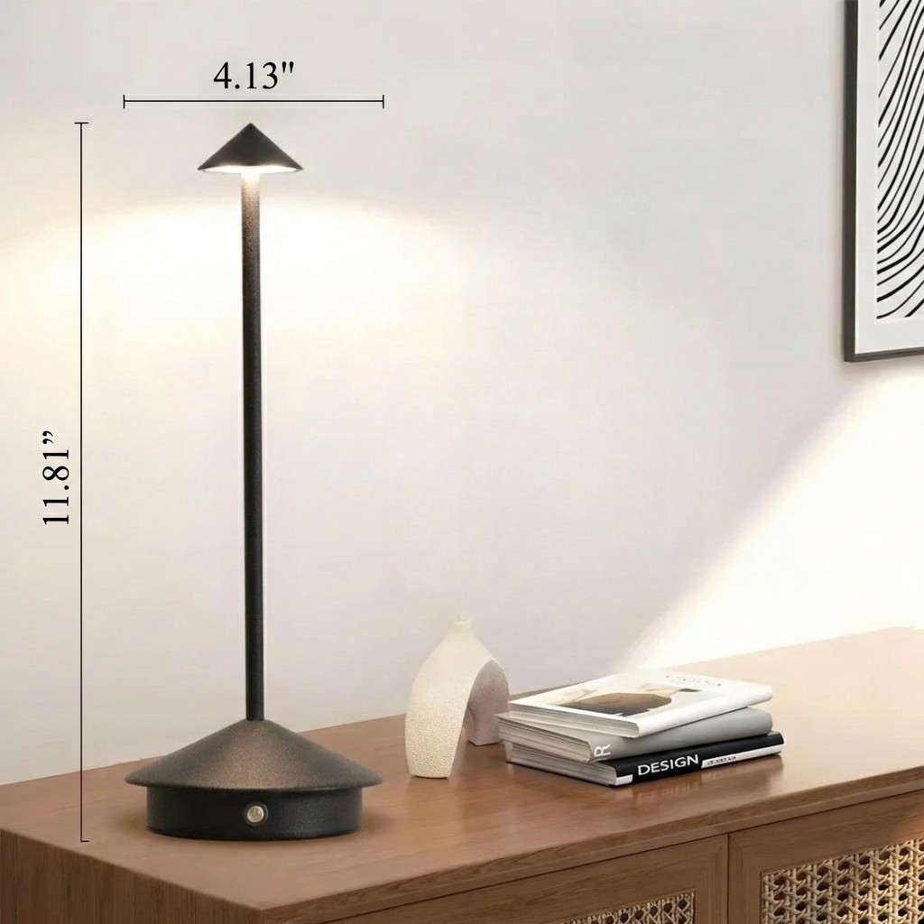 Modern Aluminium Cone LED Table Lamp
