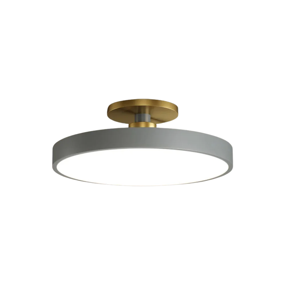 Modern Brass Round LED Ceiling Light