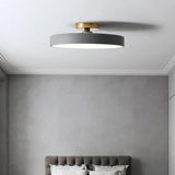 Modern Brass Round LED Ceiling Light